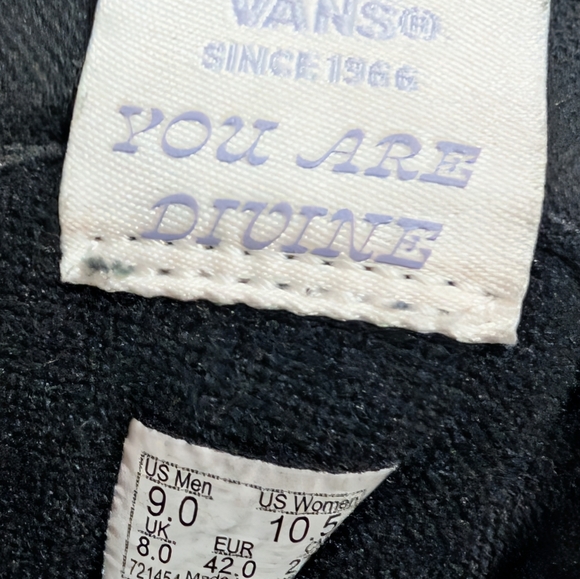 Vans Sk8-Hi 'Divine Energy' High top Sneakers black leather Size 9 - Picture 16 of 16